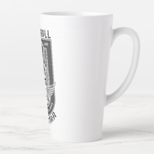 Tasse Latte Design Guitar Rock (Droite)