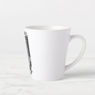 Tasse Latte Design Guitar Rock
