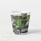 Tasse Latte Design Héron Cendré (Devant)