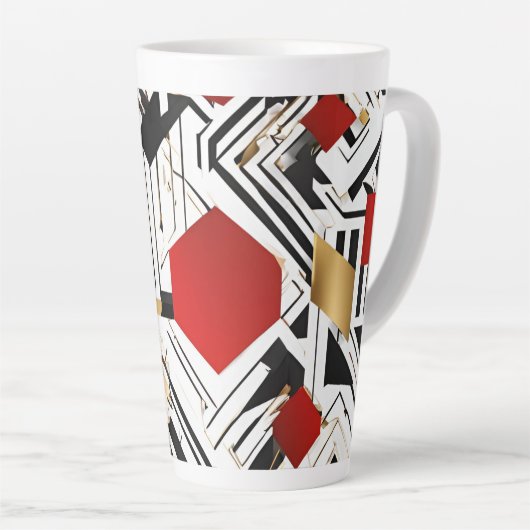Tasse Latte design luxueux (Angle droit)