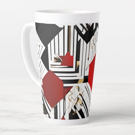 Tasse Latte design luxueux (Angle gauche)
