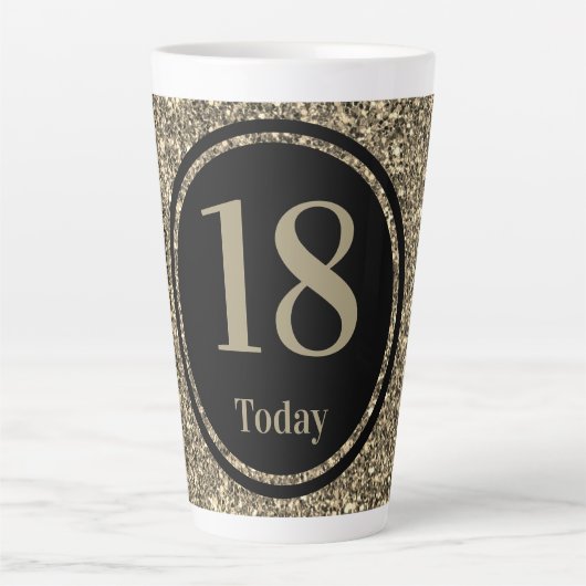 Tasse Latte Design par année cadeau spécial cadeau d'anniversa (Devant)