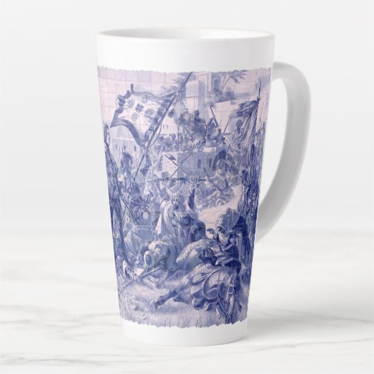 Tasse Latte Design portugais (Angle droit)