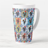 Tasse Latte Design portugais (Angle droit)