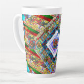 Tasse Latte Design portugais Fleece Blanket (Angle gauche)