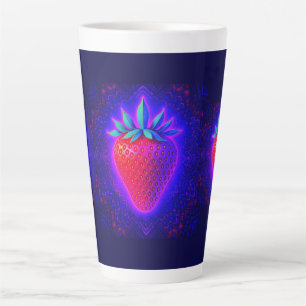 Tasse Latte Desserts Amusants (Fraise) 