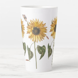 Tasse Latte Dessin à papillon de la canneberge de tournesol an