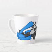 Tasse Latte dessin animé de Kart racing (Angle gauche)