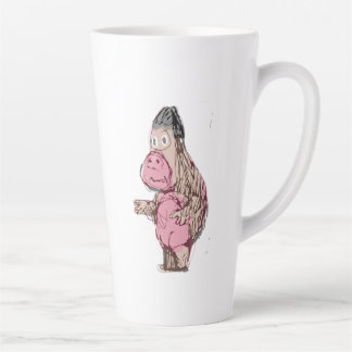 Tasse Latte Dessin animé drôle de singe et de grand singe