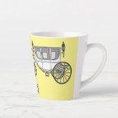 Tasse Latte dessin animé mariage cheval & calèche (Droite)