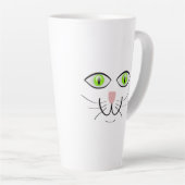 Tasse Latte Dessin animé visage drôle de chat-29034 (Angle droit)