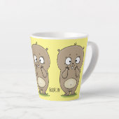 Tasse Latte Dessin d'adorable hamster (Angle droit)