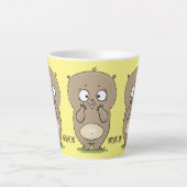 Tasse Latte Dessin d'adorable hamster (Devant)