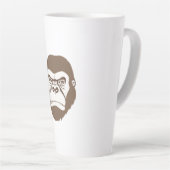 Tasse Latte Dessin de dessin de Gorilla (Angle droit)