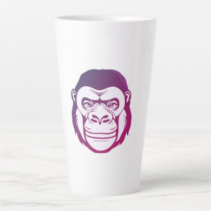 Tasse Latte Dessin de dessin de Gorilla