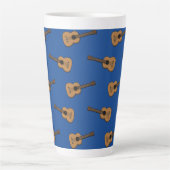 Tasse Latte Dessin de guitare (Devant)