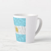 Tasse Latte Dessin de peinture à l'huile d'Argentine (Angle droit)