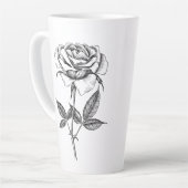 Tasse Latte dessin rose (Angle gauche)