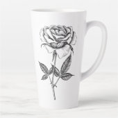 Tasse Latte dessin rose (Droite)