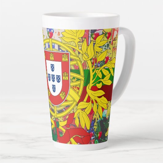 Tasse Latte dessins portugais  (Angle droit)
