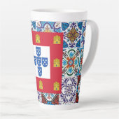 Tasse Latte dessins portugais (Angle droit)