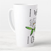 Tasse Latte Détermination Lotus Flower Je le peux (Angle gauche)