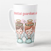 Tasse Latte Deux gardiens célestes (Angle gauche)