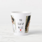 Tasse Latte Deux photos | Happy Valentines Day | (Devant)