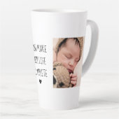 Tasse Latte Deux photos modernes | Vous Rendez Notre Vie Compl (Angle droit)