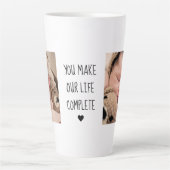 Tasse Latte Deux photos modernes | Vous Rendez Notre Vie Compl (Devant)