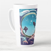 Tasse Latte Deux poissons (Angle gauche)