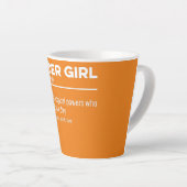 Tasse Latte Développeur logiciel Coder Girl Definition Noun (Angle droit)