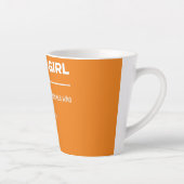 Tasse Latte Développeur logiciel Coder Girl Definition Noun (Droite)