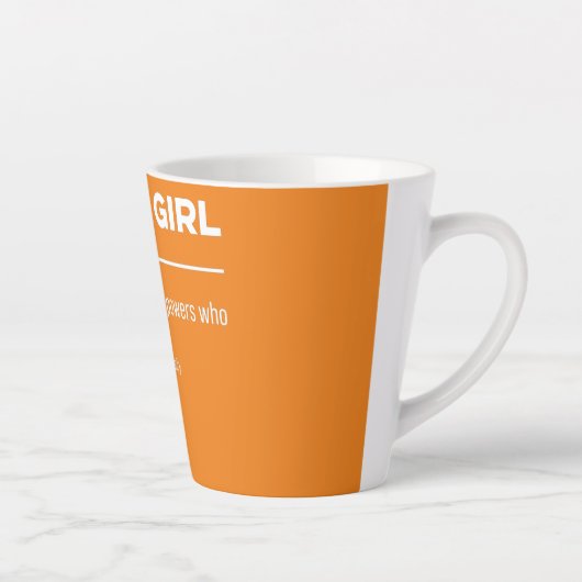 Tasse Latte Développeur logiciel Coder Girl Definition Noun (Droite)