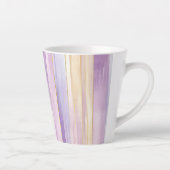 Tasse Latte Déversoir de mariage aux rayures d'iris crème viol (Droite)