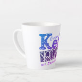 Tasse Latte Devis de régime de Keto amusant (Angle gauche)