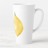 Tasse Latte Devis jaune citron amusant (Droite)