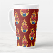 Tasse Latte Diable avec trident (Angle gauche)