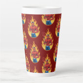 Tasse Latte Diable avec trident (Devant)