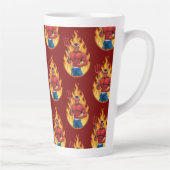 Tasse Latte Diable avec trident (Droite)