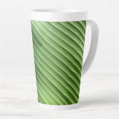 Tasse Latte Diagonale verte feuille (Angle droit)