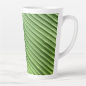 Tasse Latte Diagonale verte feuille (Droite)