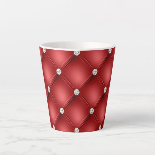 Tasse Latte Diamant rouge (Devant)
