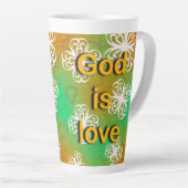 Tasse Latte Dieu est amour (Angle droit)