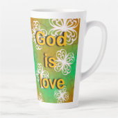 Tasse Latte Dieu est amour (Droite)
