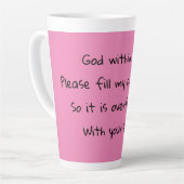 Tasse Latte Dieu remplit ma coupe (Angle gauche)