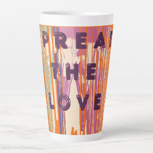 Tasse Latte Diffuser L'Amour Fondu Couleurs Citations Positive