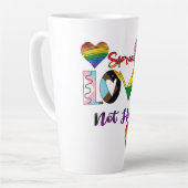 Tasse Latte Diffuser l'amour pas haïr (Angle gauche)