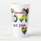 Tasse Latte Diffuser l'amour pas haïr (Devant)