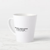Tasse Latte Diffuser Le Bon Karma, Pas Le Mauvais Drame (Angle gauche)